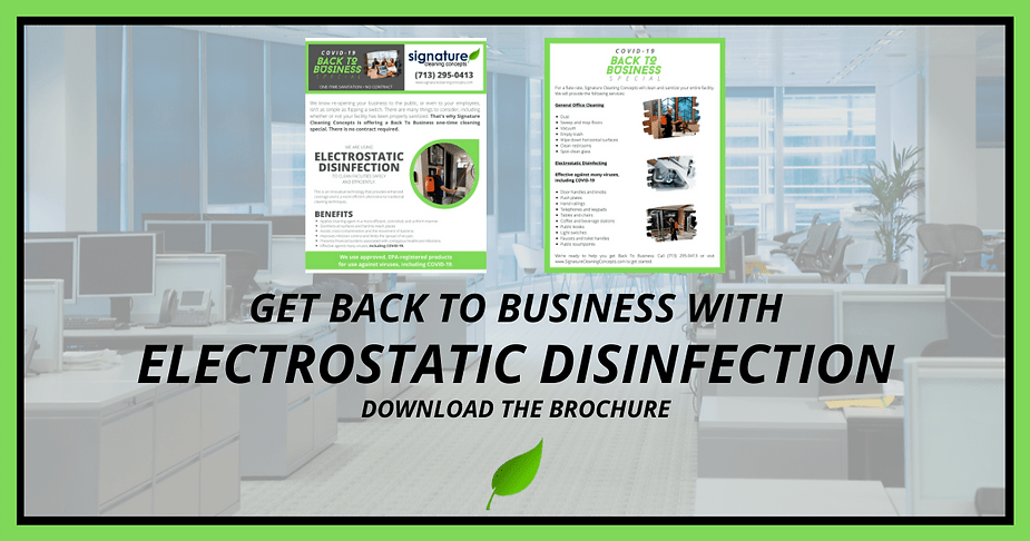Back to Business with Electrostatic Disinfection1
