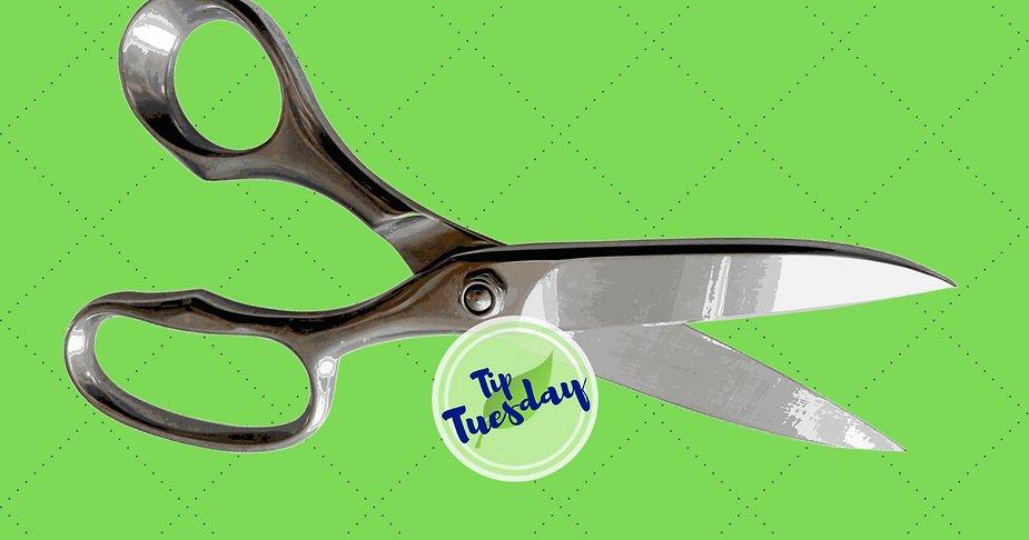 Sticky scissors